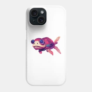 Turtle Artistic Synthwave Style Phone Case