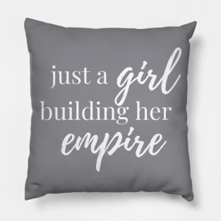 Girl Boss Quote Typography Pillow