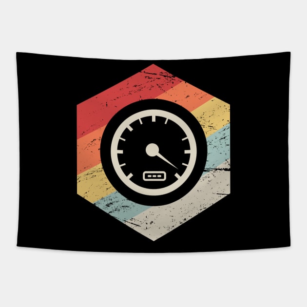 Vintage Retro Race Car Racing Graphic Tapestry by MeatMan