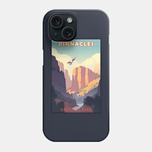 Pinnacles National Park Travel Poster Phone Case