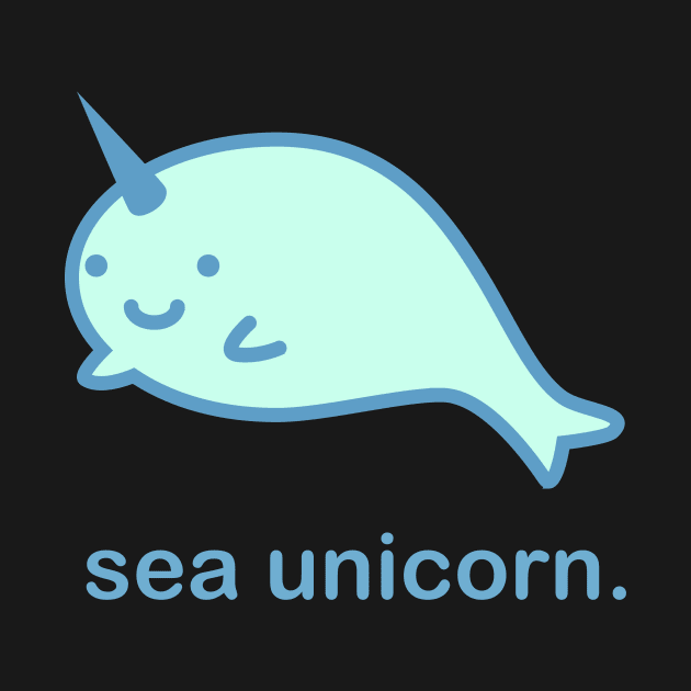 Sea Unicorn | Cute Kawaii Anime Narwhal by MeatMan