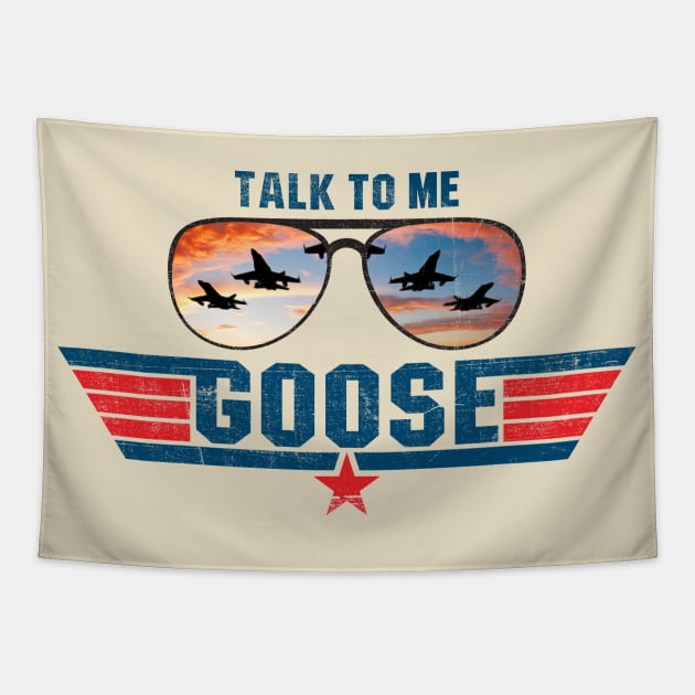 Talk To Me Goose Lts Tapestry by Alema Art