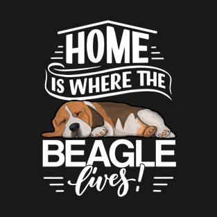 Beagle - Home Is Where The Beagle Lives T-Shirt