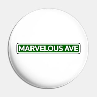 Marvelous Ave Street Sign Pin