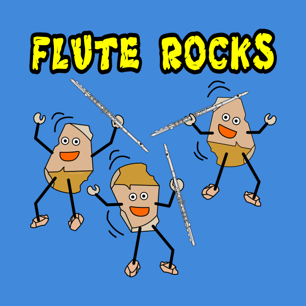 Flute Rocks by Barthol Graphics