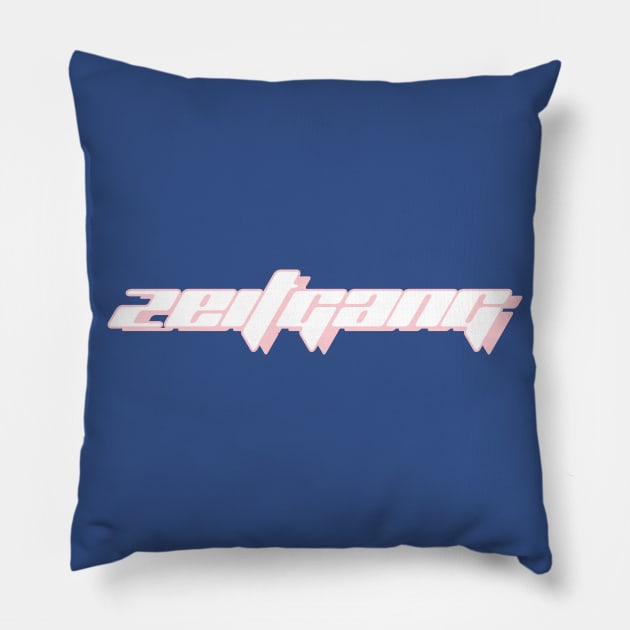 Zeitgang - Millennial Pink Pillow by The Daily Zeitgeist