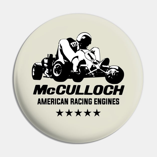 McCulloch American Racing engines - vintage karting Pin by retropetrol