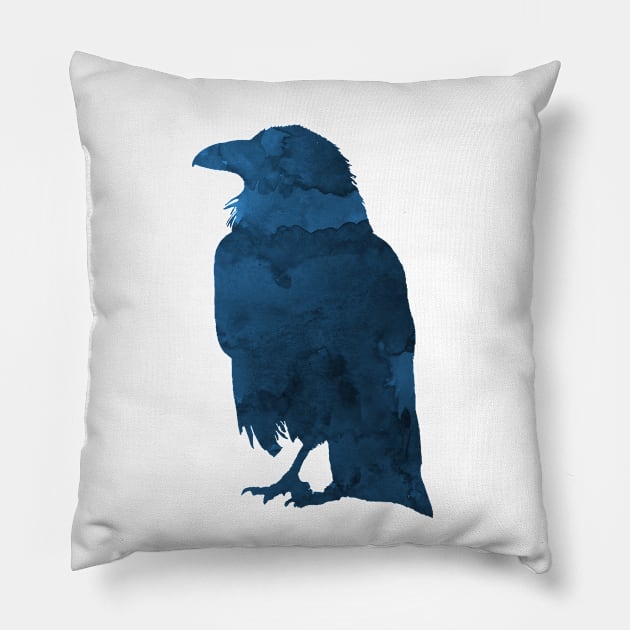 Raven Pillow by TheJollyMarten