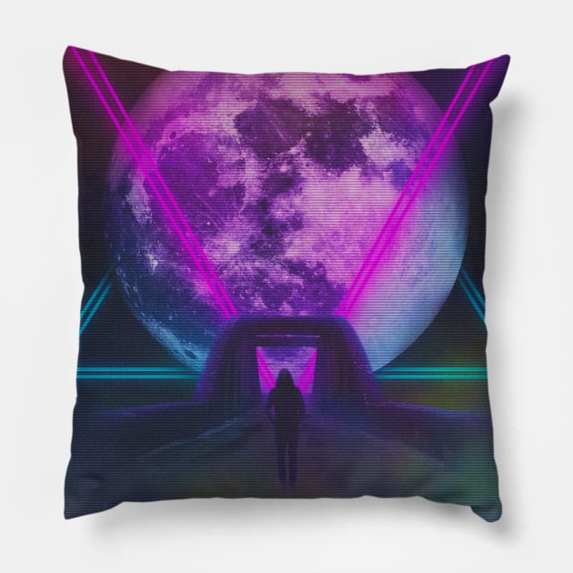 UNDER THE MOONLIGHT Pillow by edycibrian