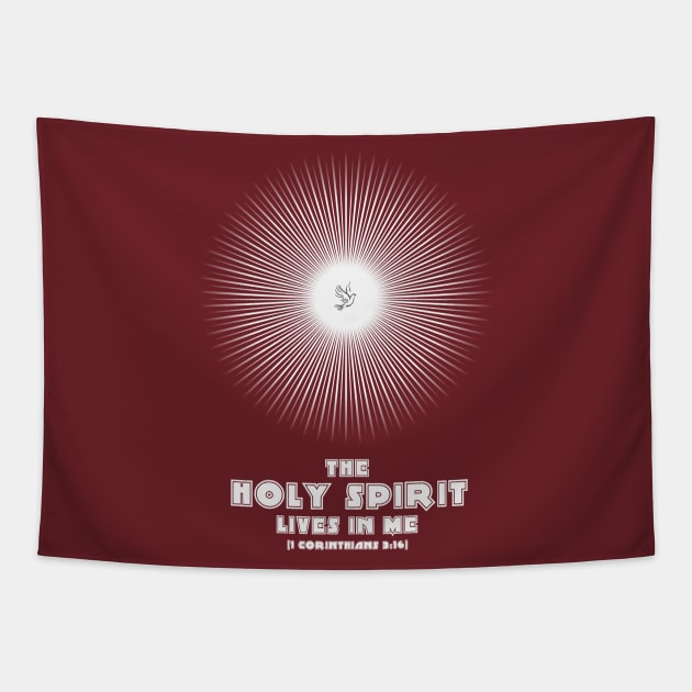 The Holy Spirit Lives in Me Tapestry by ShineYourLight