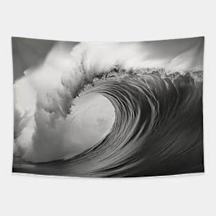 Curly Wave Ocean Force Nature Seascape Tapestry