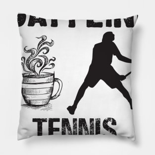 I Run On Caffeine Tennis And Cuss Words Pillow