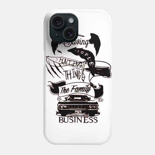 Supernatural Family Business Phone Case by OtakuPapercraft