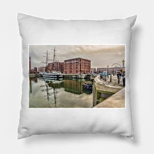 Albert Dock reflections, Liverpool Pillow