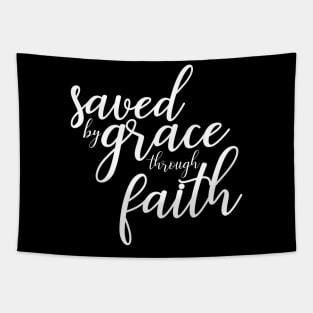 Saved by Grace Through Faith Tapestry