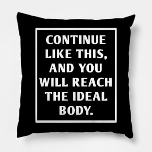 Gym Motivation Pillow