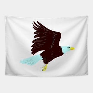 Bald Eagle Flying Side retro Tapestry