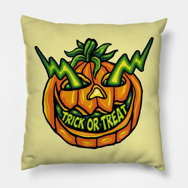 The Flash Halloween Pumpkin Pillow by Stayhoom