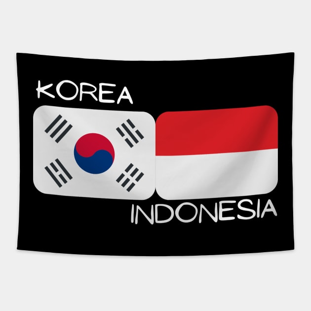 Korean Indonesian - Korea, Indonesia Tapestry by The Korean Rage
