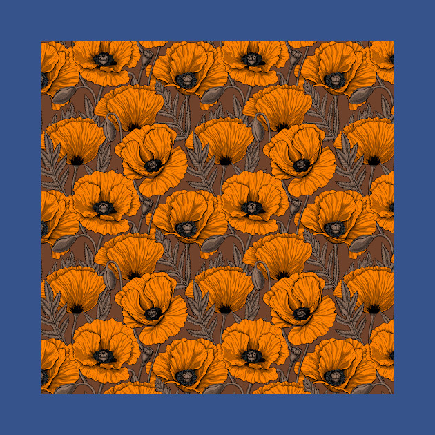 Orange poppy garden 3 - Poppy - T-Shirt