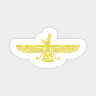 Faravahar - Zoroastrian symbol design -Zoroastrianism religion Magnet