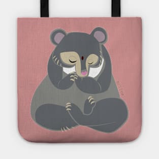 Yoga bear Grey Tote