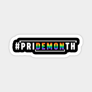 PriDEMONth Support LGBT Pride Month Magnet