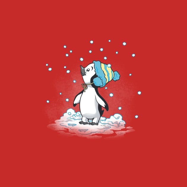 Penguin's First Snow by Dooomcat