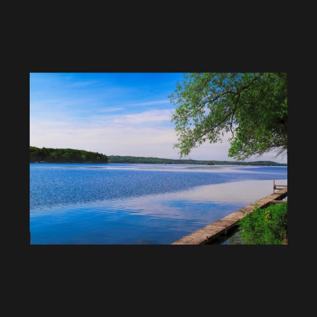 Blue sky over Rice Lake, Ontario by Carlosr1946