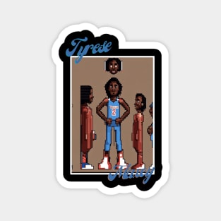 Tyrese Maxey Philadelphia victor illustration design Magnet