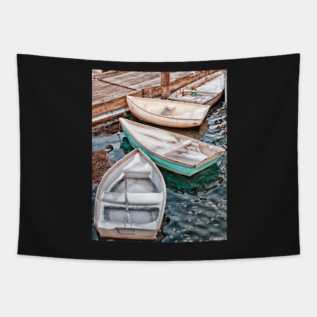 Winter Docking Tapestry by BeanME