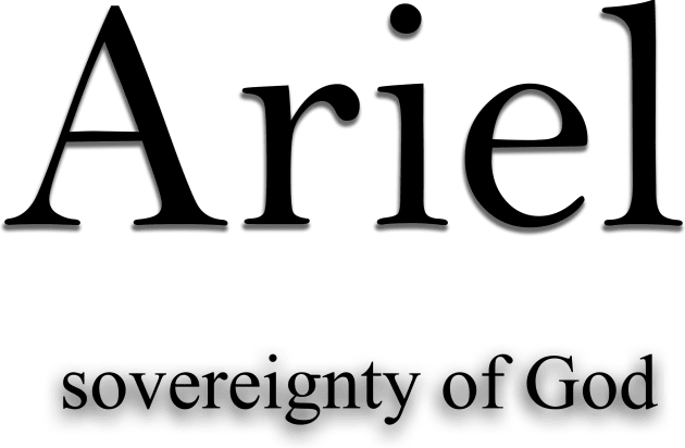 Ariel Name meaning Kids T-Shirt by Demonic cute cat