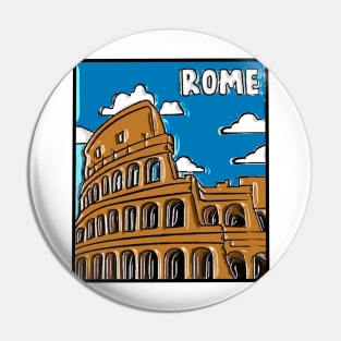 Rome Italy Decal Pin