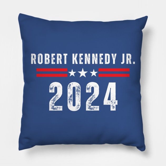 RFK Jr Robert F Kennedy Jr For President 2024 T-Shirt Pillow by StarMa