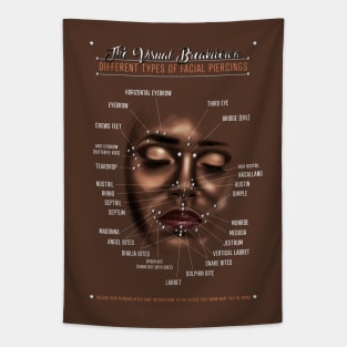 Facial Piercings Infographic Chart Tapestry