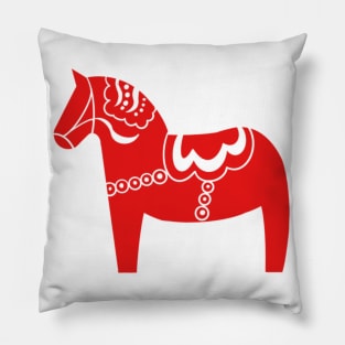 Swedish Dala Horse Pillow