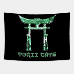 Japanese Torii Gate Rising Sun Japanese Gate 43 Tapestry