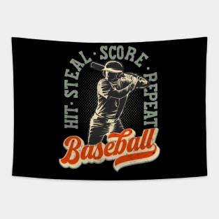 Baseball Lover Vintage Retro Gift Tapestry