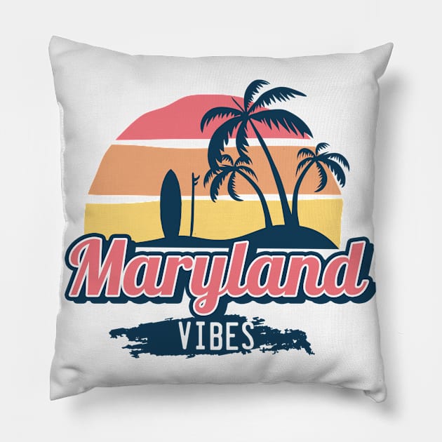 Maryland vibes Pillow by NeedsFulfilled