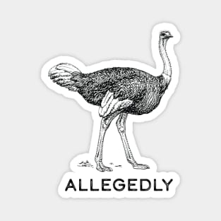 Allegedly Ostrich Magnet