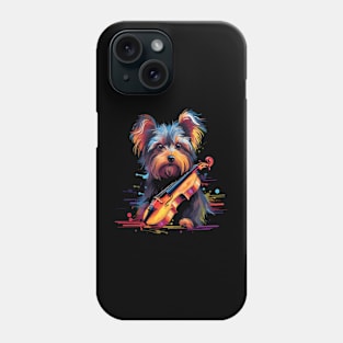 Yorkshire Terrier Playing Violin Phone Case