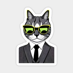 Cool Cat Boss Magnet