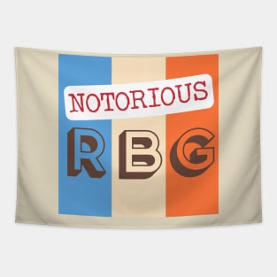 Notorious RBG Ruth Bader Ginsburg Retro Design. Tapestry