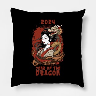 Chinese New Year | 2024 Year Of The Dragon Pillow