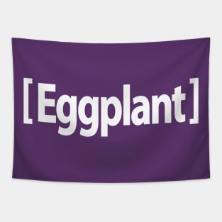 Eggplant Emoji Funny Tapestry