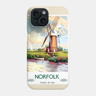 Vintage Travel Poster - Norfolk Phone Case