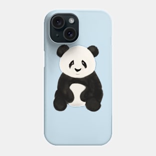 Panda Bear with a Pink Background Phone Case