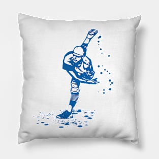 Baseball Pitcher in follow through movement or phase - 01 Pillow