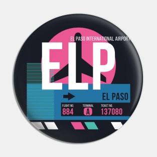 El Paso (ELP) Airport // Sunset Baggage Tag Pin