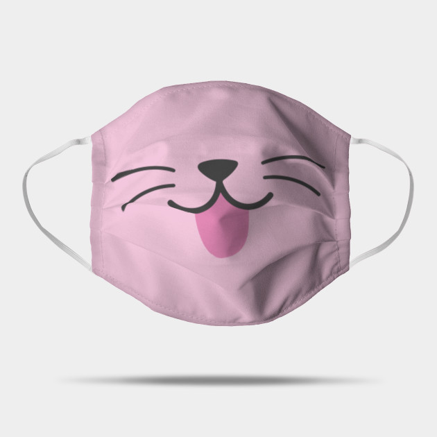 cat mouth face mask,cute and funny mask - Cat Face Mask - Mask | TeePublic